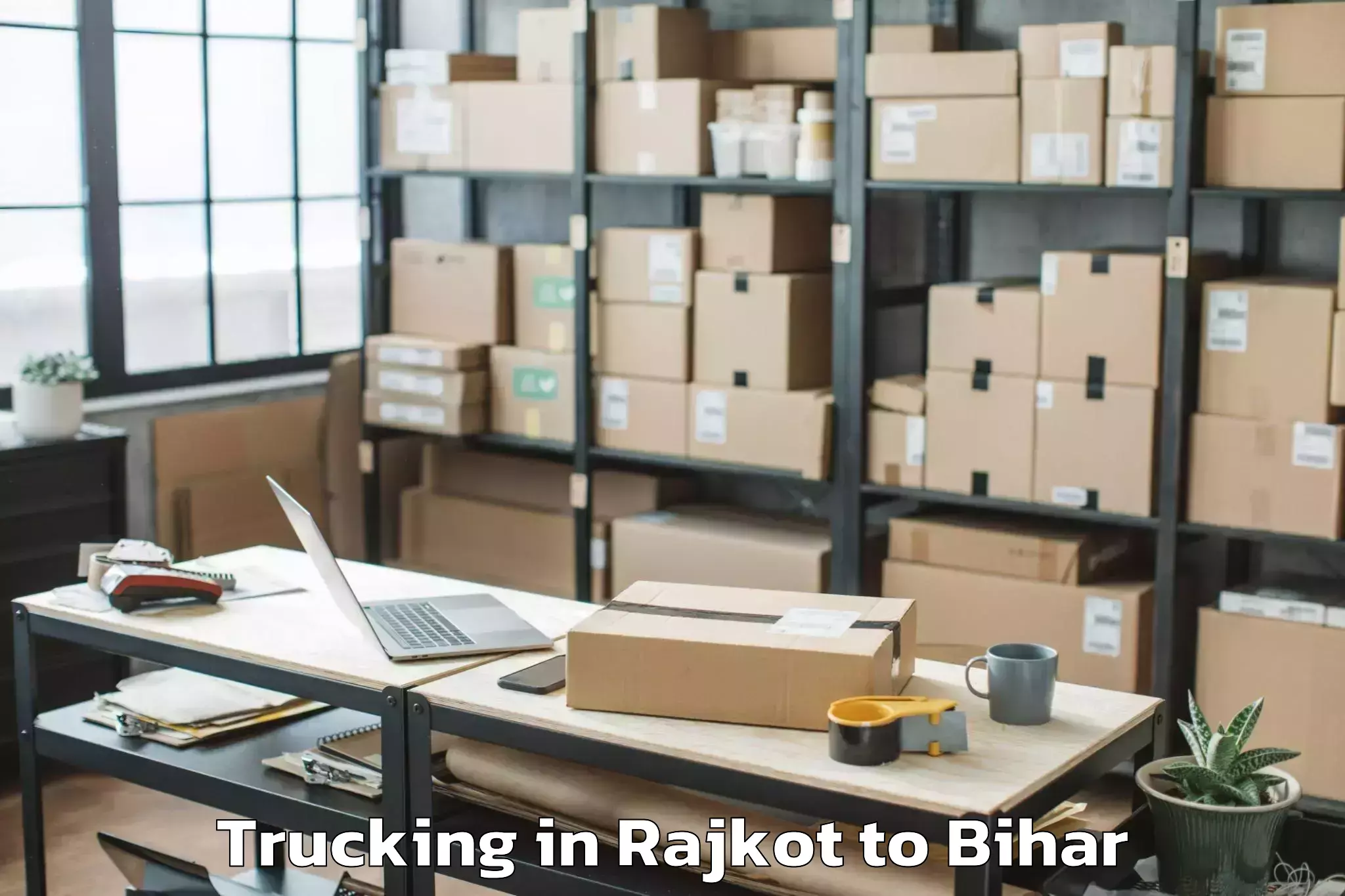 Expert Rajkot to Tribeniganj Trucking